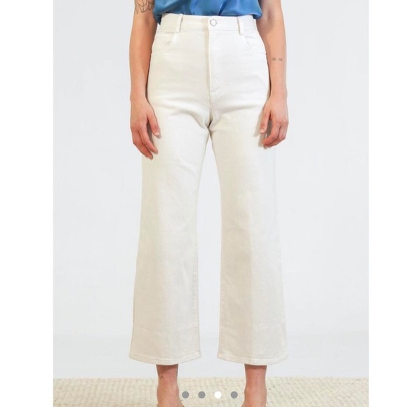 Rachel Comey Cream Flare & Wide Leg Jeans - Picture 1 of 4